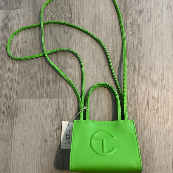 Telfar Highlighter Green Small Shopping Bag - Picture 3 of 7